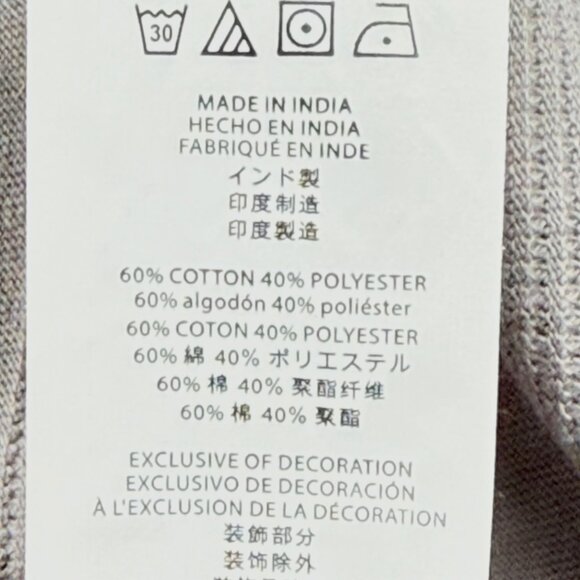 NWT Michael Kors Men's Striped Short Sleeve Crew Neck Grey T-shirt Size L - Picture 7 of 9